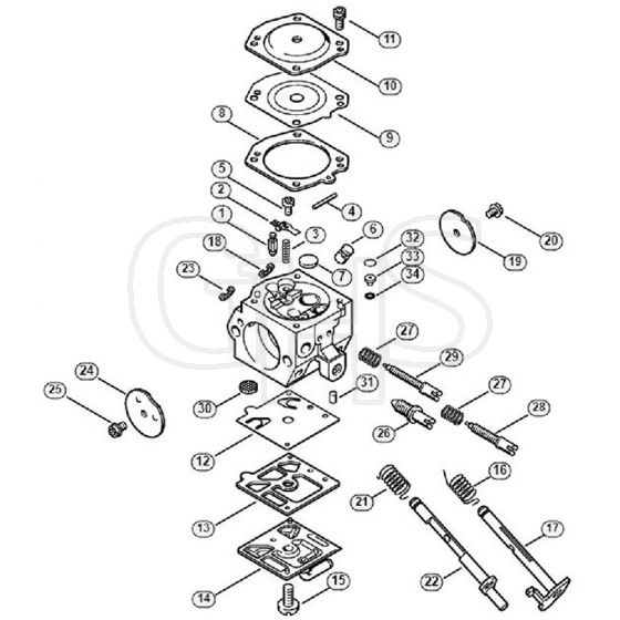 Genuine Stihl 039 / L - Carburetor HD-5