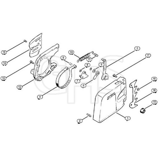 Genuine Stihl 041 AVEQ / D - Chain brake