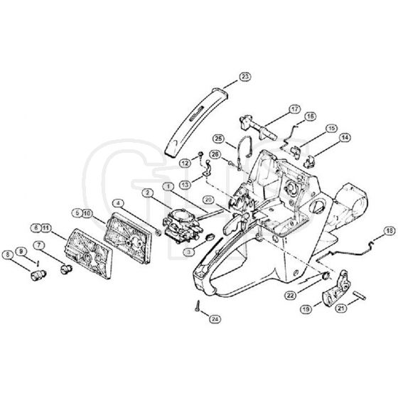 Genuine Stihl 042 / D - Air filter