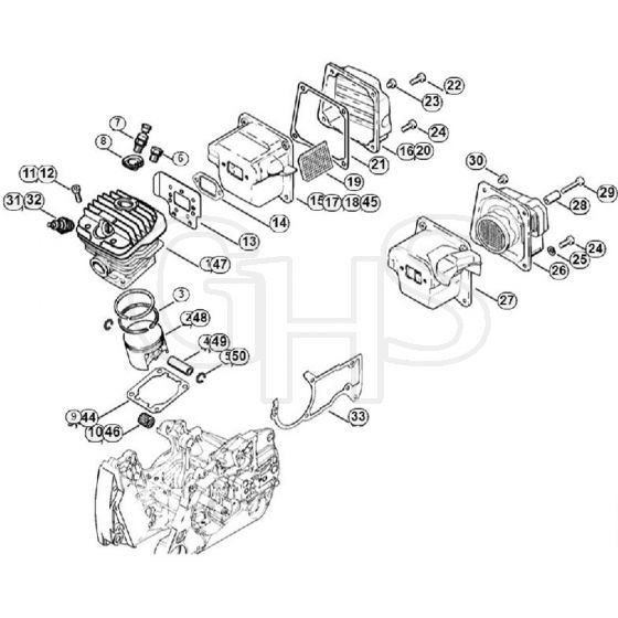 Genuine Stihl 044 / B - Cylinder