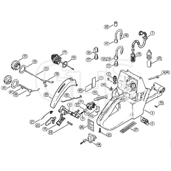 Genuine Stihl 044 / H - Tank housing