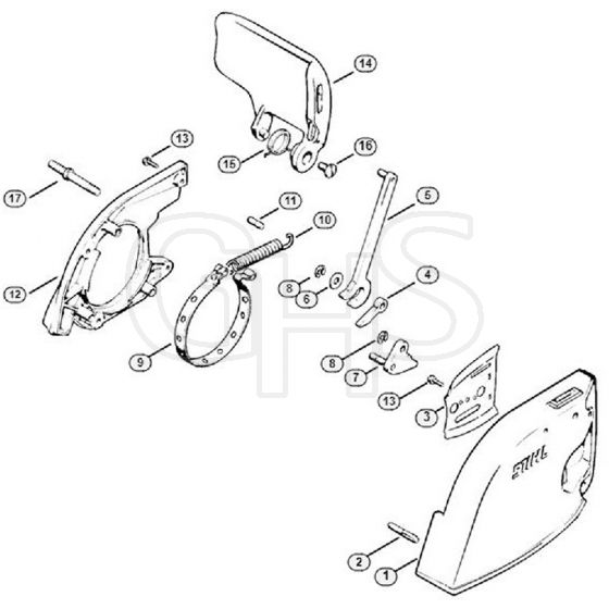 Genuine Stihl 045 AV / E - Chain brake