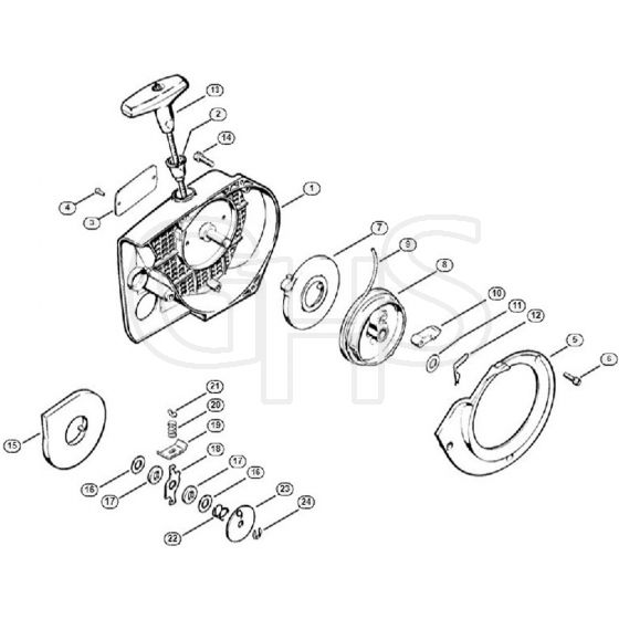 Genuine Stihl 045 AV / G - Rewind starter