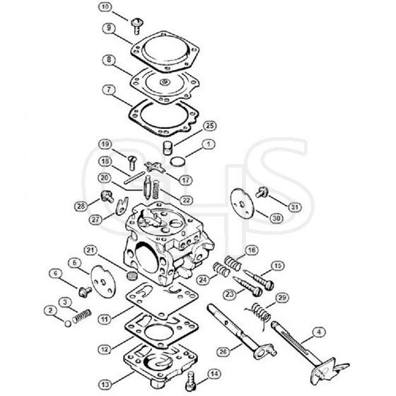 Genuine Stihl 045 AV / J - Carburetor