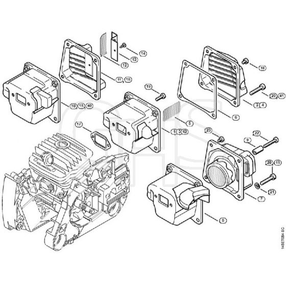 Genuine Stihl 046 / C - Muffler