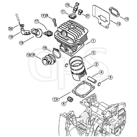 Genuine Stihl 046 C / B - Cylinder