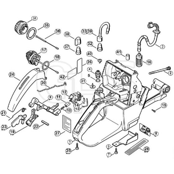 Genuine Stihl 046 / J - Tank housing