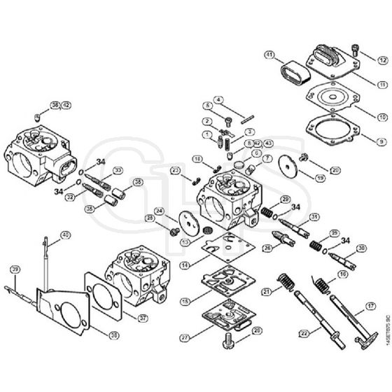 Genuine Stihl 046 Magnum / L - Carburetor HD-14, HD-16, HD-24