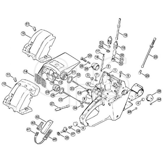 Genuine Stihl 048 AV / C - Tank housing