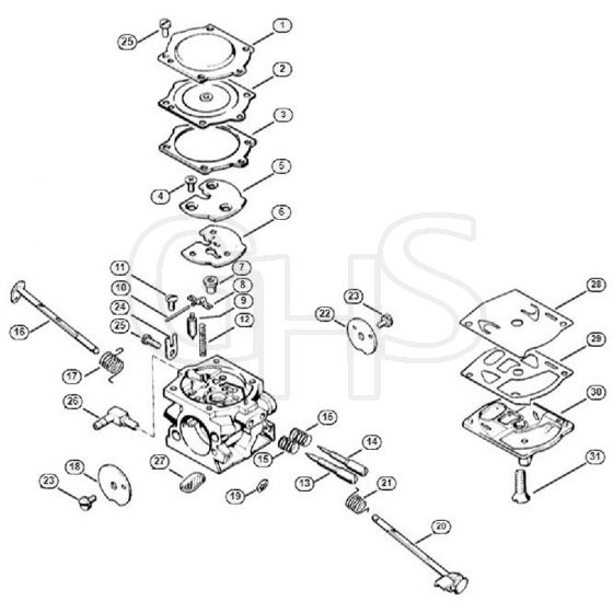 Genuine Stihl 048 AV / E - Carburetor