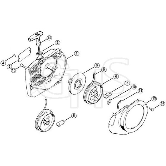 Genuine Stihl 048 AV / F - Rewind starter