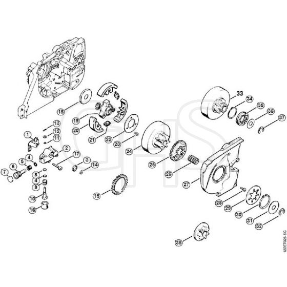 Genuine Stihl 048 AV / H - Oil pump, Clutch