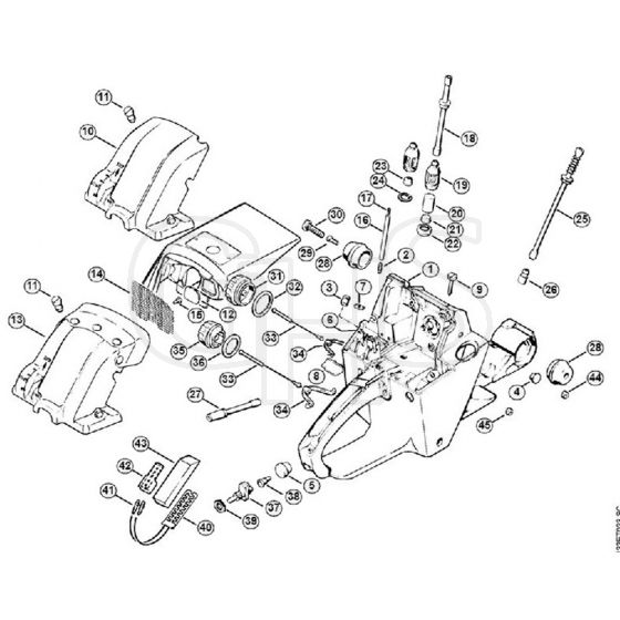 Genuine Stihl 048 / C - Tank housing