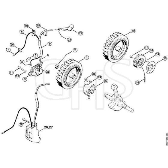 Genuine Stihl 048 / G - Ignition system