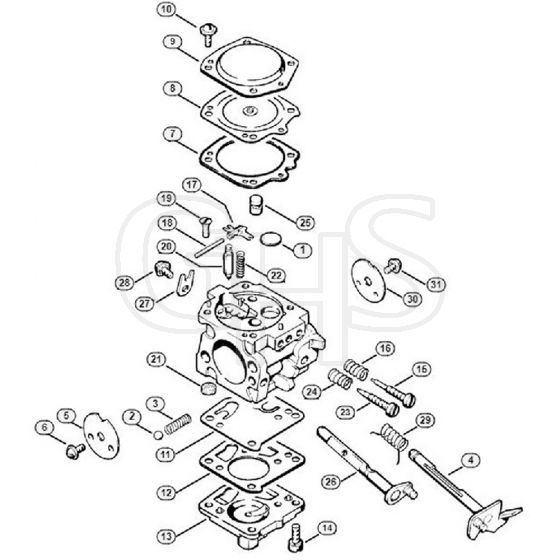 Genuine Stihl 056 / L - Carburetor HS-118