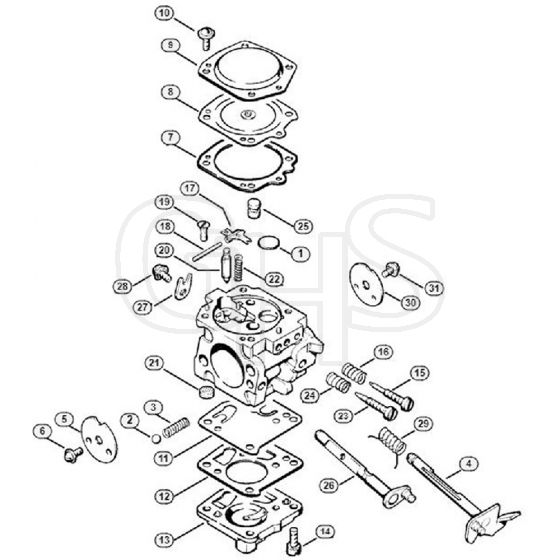 Genuine Stihl 056 M / L - Carburetor HS-118