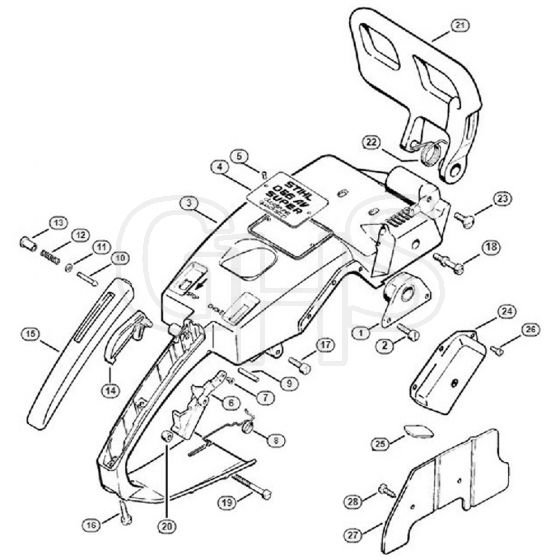 Genuine Stihl 056 M / N - Handle frame