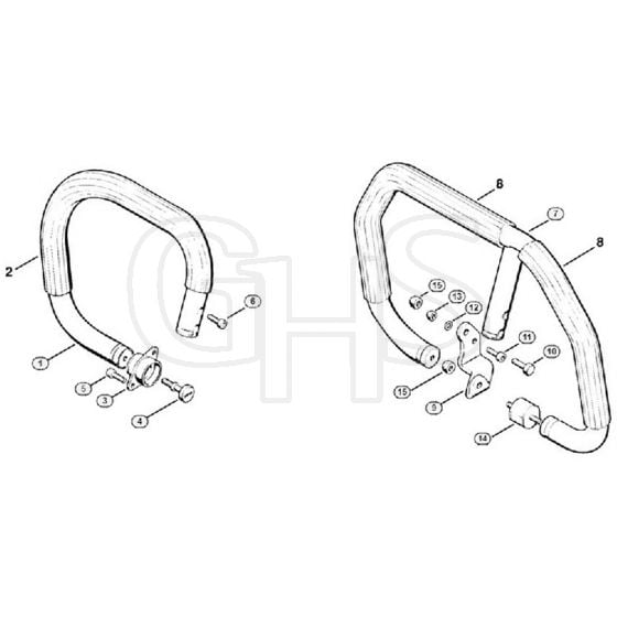 Genuine Stihl 056 M / O - Handlebar