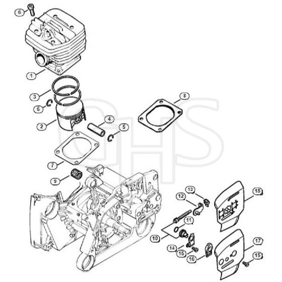 Genuine Stihl 064 / B - Cylinder