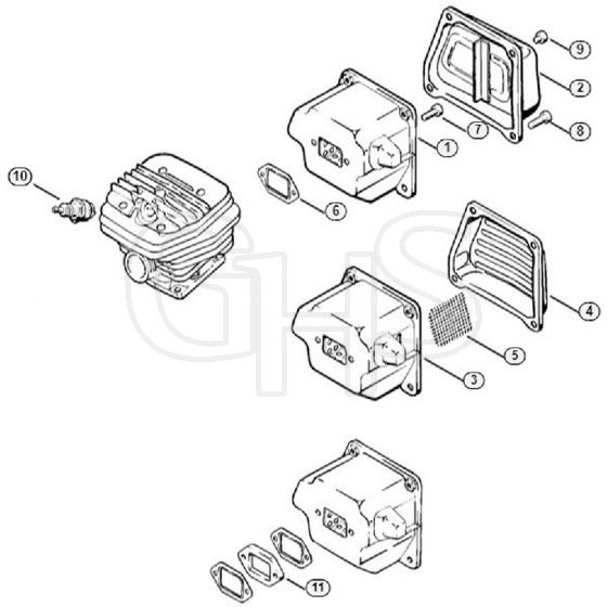 Genuine Stihl 064 / C - Muffler