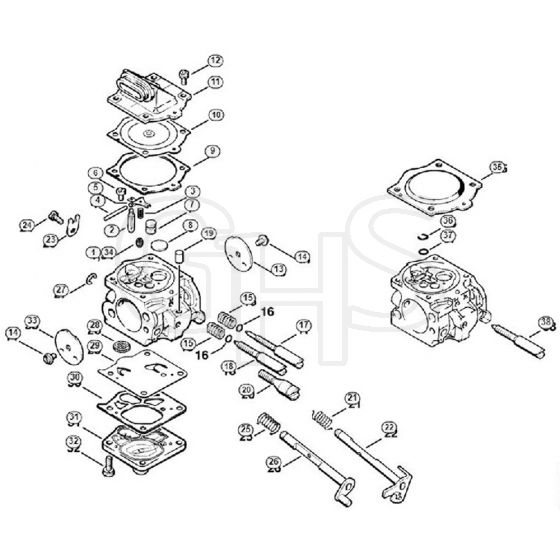 Genuine Stihl 064 / M - Carburetor WJ-65