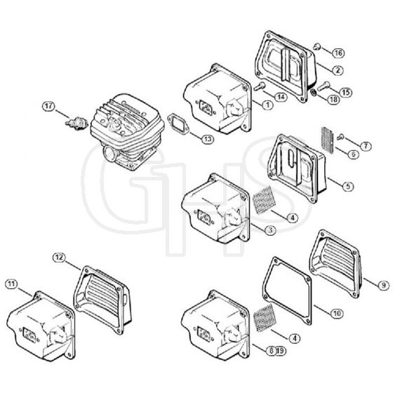 Genuine Stihl 066 / C - Muffler