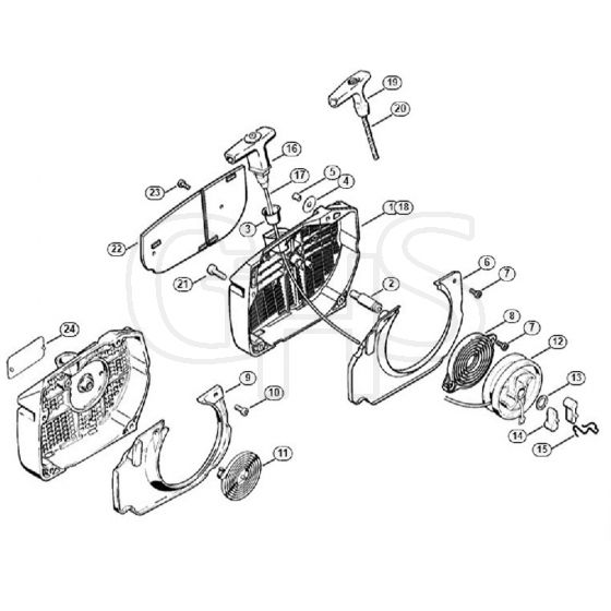 Genuine Stihl 066 / J - Rewind starter