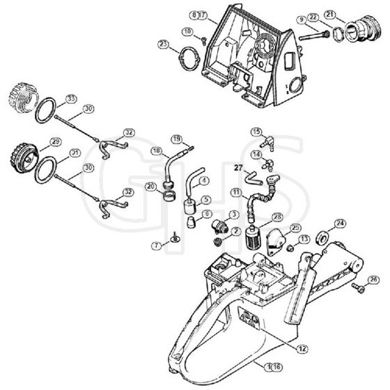 Genuine Stihl 066 / K - Tank housing