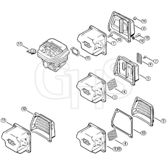 Genuine Stihl 066 M / C - Muffler