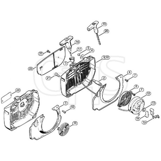 Genuine Stihl 066 M / J - Rewind starter