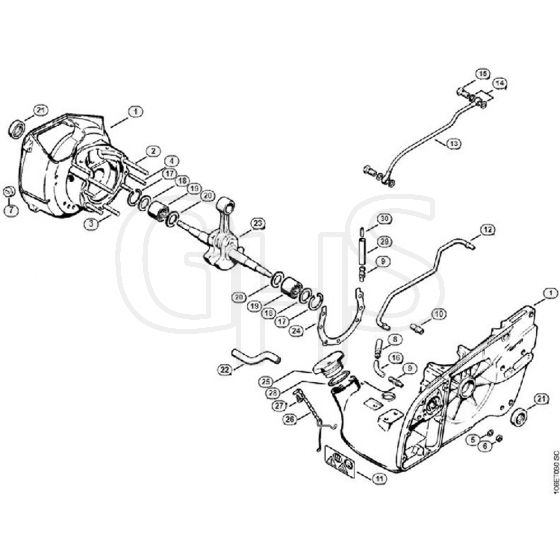 Genuine Stihl 070 / A - Crankcase