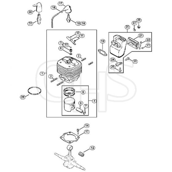 Genuine Stihl 070 / B - Cylinder