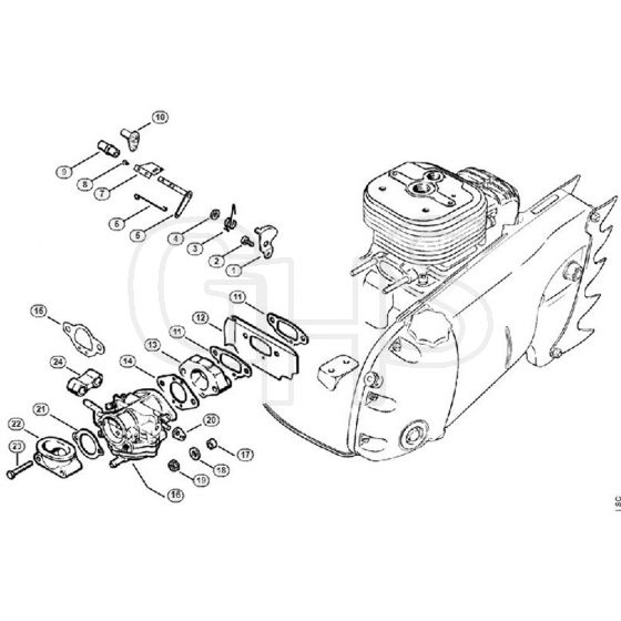 Genuine Stihl 070 / G - Speed governor, Carburetor