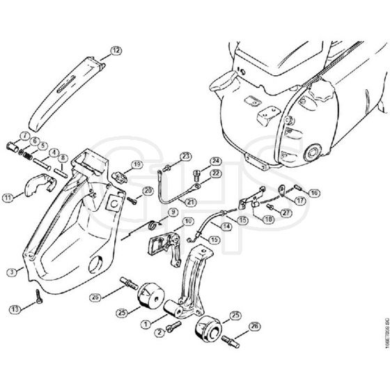 Genuine Stihl 070 / L - AV-Handle