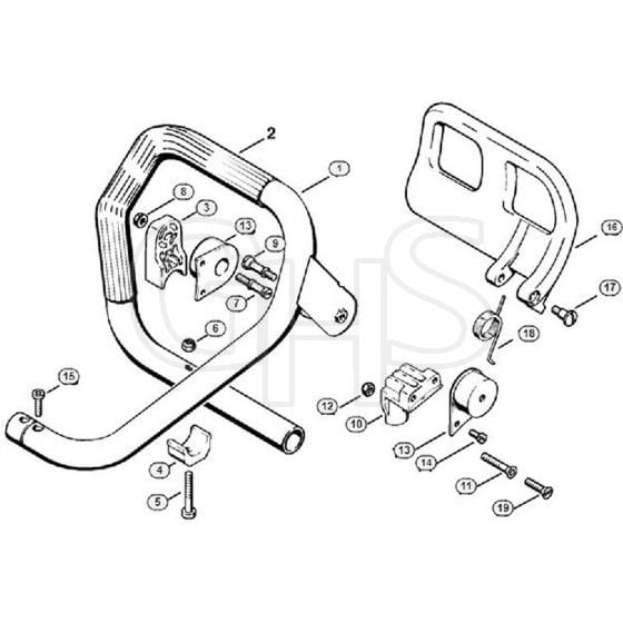 Genuine Stihl 070 / M - Handlebar