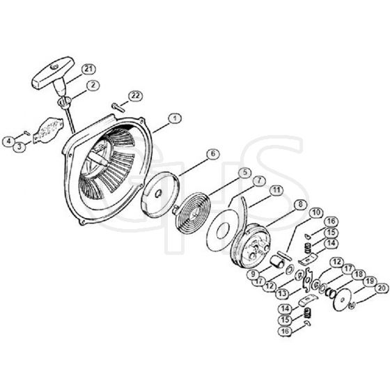 Genuine Stihl 070 / R - Rewind starter friction shoe  X 8 953 330 (36.81)