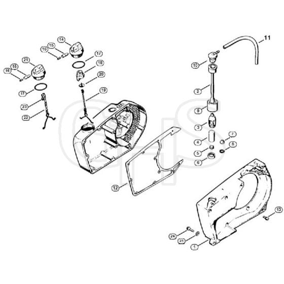 Genuine Stihl 075 AVE / F - Fan housing