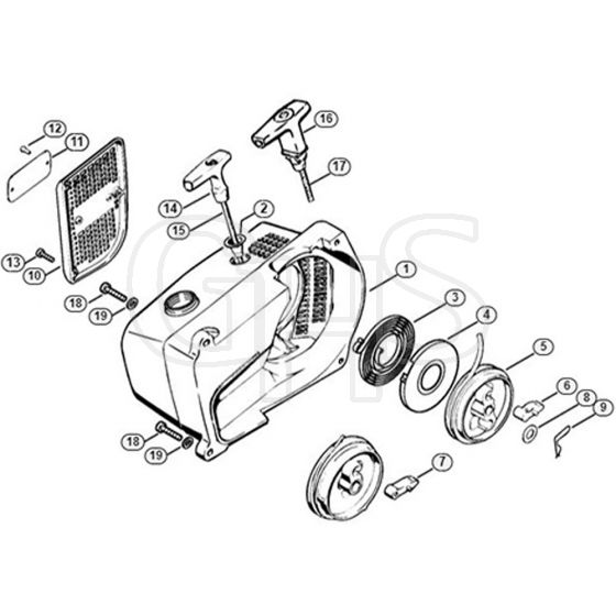 Genuine Stihl 076 / F - Rewind starter