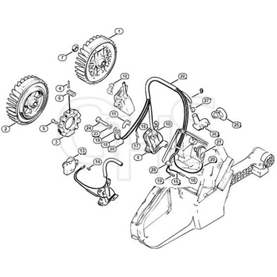 Genuine Stihl 084 / G - Ignition system