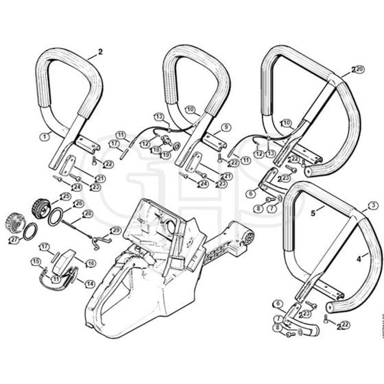 Genuine Stihl 084 / N - Handlebar