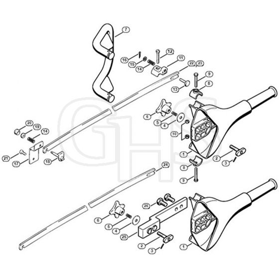 Genuine Stihl 084 / O - Helper's handle, Chain scabbard