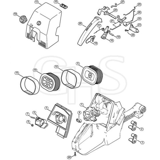 Genuine Stihl 088 / K - Air filter