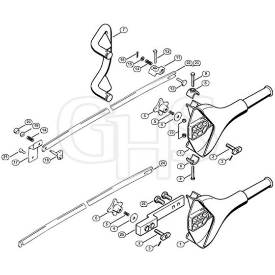 Genuine Stihl 088 / N - Helper's handle, Chain scabbard