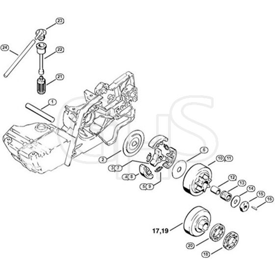 Genuine Stihl 08 SE / D - Clutch