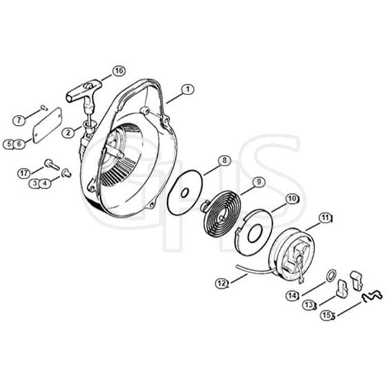 Genuine Stihl 08 SE / H - Rewind starter