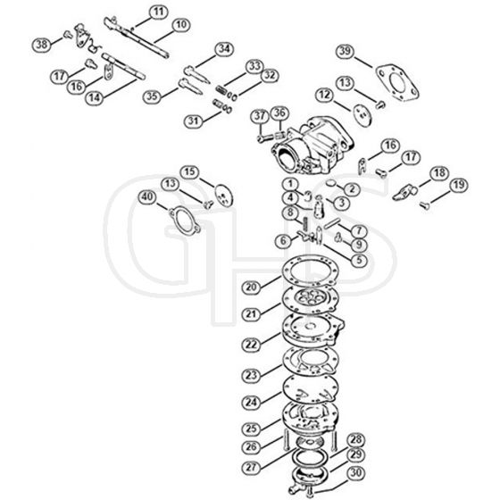 Genuine Stihl 08 SE / L - Carburetor LA-S8