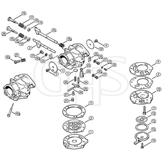 Genuine Stihl 090 AV / T - Carburetor HL-324