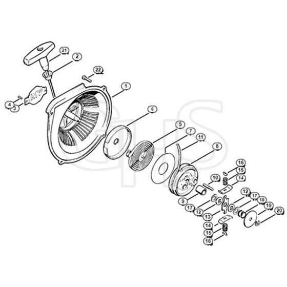 Genuine Stihl 090 / D - Rewind starter