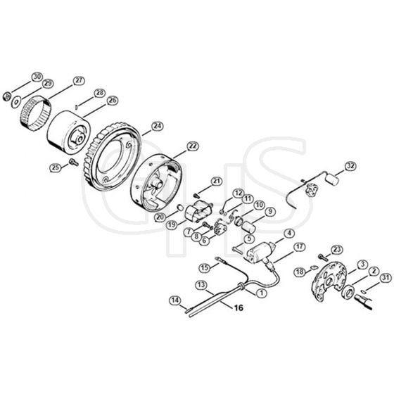 Genuine Stihl 090 / E - Ignition system