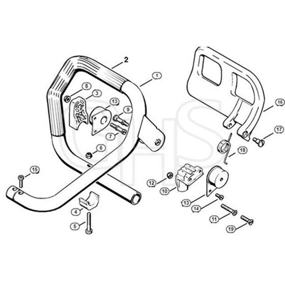 Genuine Stihl 090 / P - Handlebar